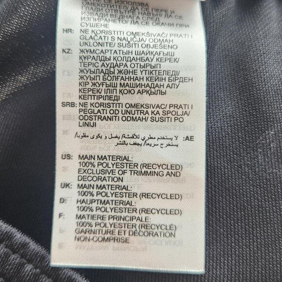 Adidas Sz S Tiro 7/8 Black and Royal Blue Plaid Training Track Pants Athleisure - Picture 10 of 11